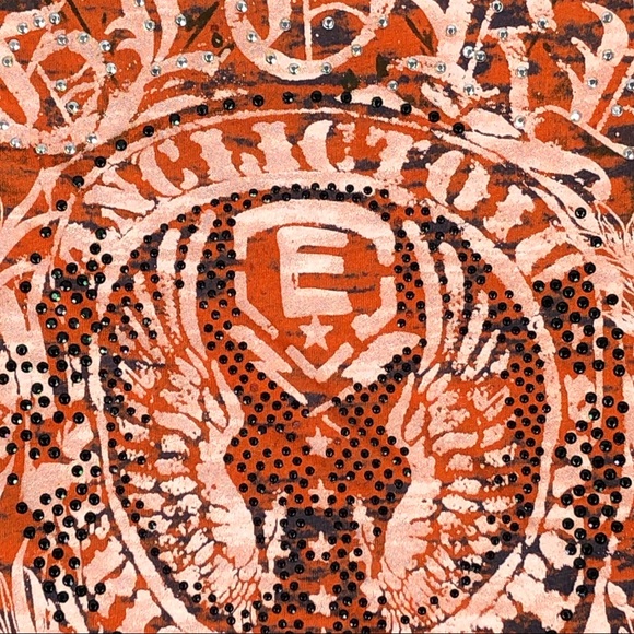 BUCKLE DAYTRIP | Orange Embellished Burnout Top - Picture 5 of 6